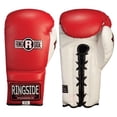 thumbnail image 2 of Guantes de Entrenamiento Ringside IMF Tech rojo blanco de 16 Onzas, 2 of 2