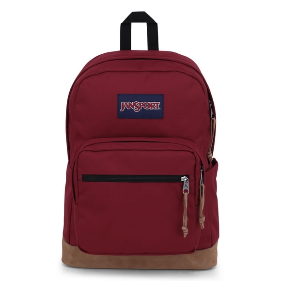 JanSport Right Pack Backpack - Durable Daypack with Padded 15" Laptop Sleeve, Spacious Main Compartment & Integrated Water Bottle Pocket - Russet Red