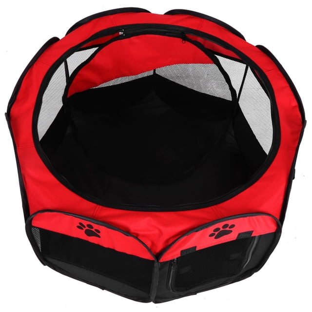 Parque Infantil De Malla Plegable Para Mascotas, Recinto Para Perros De Tela Oxford, Jaula Con Puerta Con Cremallera, Tienda De Campaña Plegable Y Ligera Para Cachorros Para