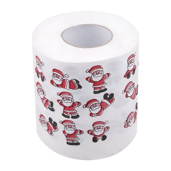 CCOCC Bath Tissue Roll with Seasonal Print,Soft Wood Pulp Toilet Paper for Household and Office Use,Gentle on Skin Bathroom Tissue