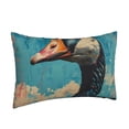 thumbnail image 2 of Binfone Blue Watercolor Duck Standard Size Pillowcase, Long Staple Pure Cotton Envelope Closure Pillow Cover (Pillow core not included),14"x20", 2 of 7