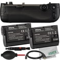 thumbnail image 1 of Nikon MB-D16 Multi Battery Power Pack with Battery Bundle: 2x Extended Life Replacement ENEL15 Battery (2400 mAh), 6 Ft. Micro HDMI to Standard HDMI Cable & More (9pc Bundle), 1 of 7