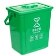 thumbnail image 1 of Kitchen Compost Bin Green Plastic 1Pack Rectangular Design, 1 of 5
