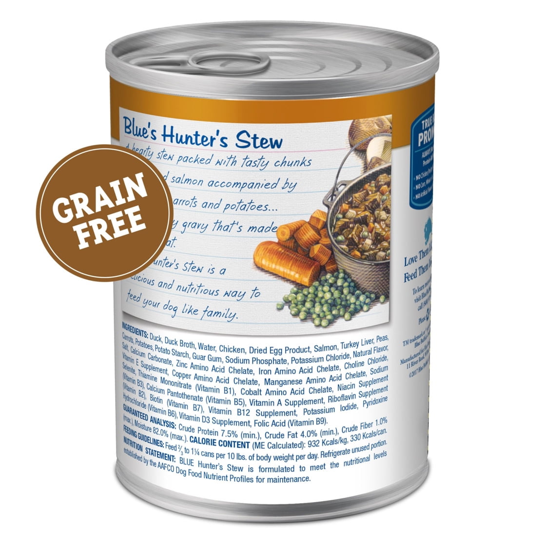 Blue Buffalo Blue's Stew Natural Wet Dog Food, Hunter's Stew, 12.5-oz. Cans