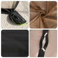 thumbnail image 4 of Topchances 7-10 ft Patio Umbrella Mosquito Net, Polyester Mesh Net Screen, Adjustable Universal Canopy Net with Sandbags and Zipper Door for Outdoor Umbrellas and Patio Tables (Brown), 4 of 7