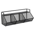 thumbnail image 2 of simhoa Adhesive Small Metal Basket Wall Mount Fruit Basket for Craft Room Garage RV 3 Grid, 2 of 8