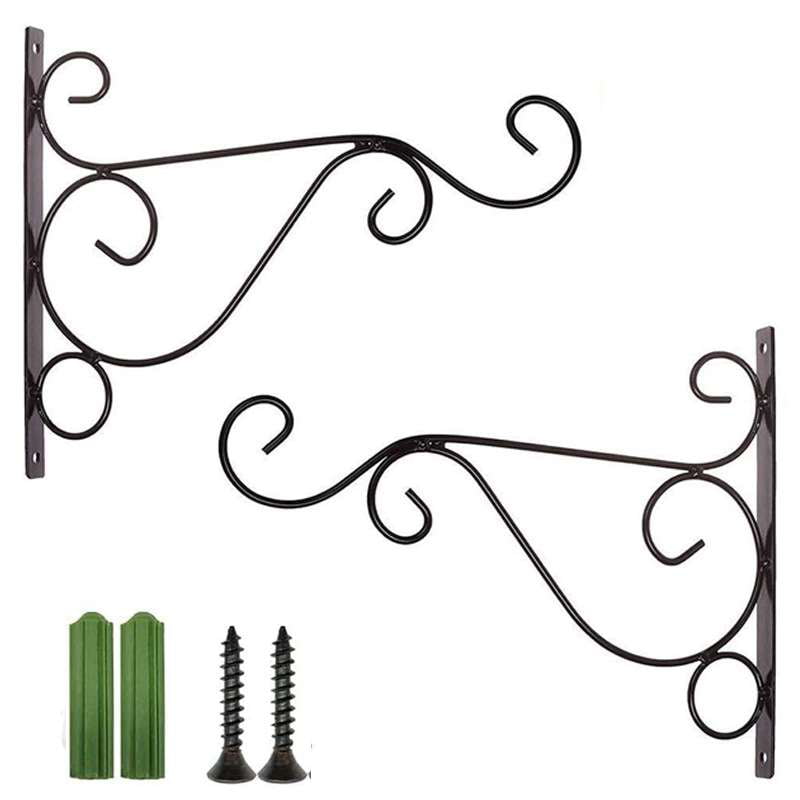 Hand Forged Wrought Iron Wall Planter Wall Plant Pot Holder Planter Bracket
