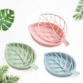 thumbnail image 5 of Toilet Shower Soap Dish Tray Draining Rack Leaf Shape Soap Holder Non Slip Soap Box Bathroom Gadgets Soap Dish Soap Tray Holder, 5 of 6