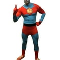 thumbnail image 4 of Captain Planet Adult Costume Body Suit Planeteers Lycra Spandex Mens Unisex, 4 of 8