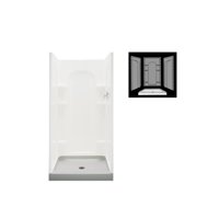 Sterling 42" x 34" White Ensemble Shower Receptor