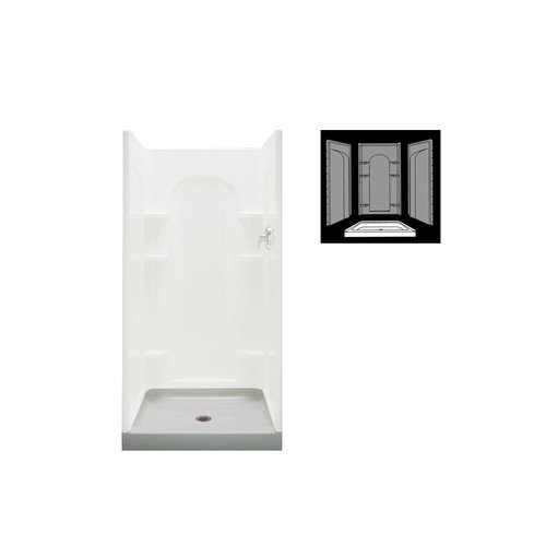 Sterling 42" x 34" White Ensemble Shower Receptor