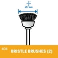 thumbnail image 3 of Dremel 404-02 - 1/2 In. Nylon Bristle Brushes, 3 of 8