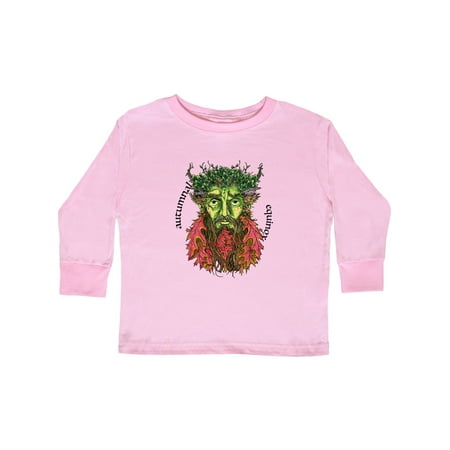 

Inktastic Autumnal Equinox Green Man into Fall Gift Toddler Boy or Toddler Girl Long Sleeve T-Shirt