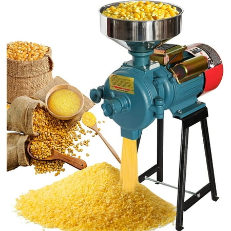

Docred Electric Grain Mill Grinder Corn Grinder 110V 3000W Commercial Corn Mill Grinder Machine Feed Mill Wheat Grinder Flour Mill Cereals Grinder with Funnel (Dry Grinder)