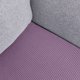 thumbnail image 2 of Cojín de sofá de felpa suave para 4 personas, color lila claro, tela elástica, tamaño 230-280 cm, peso 500 g, incluye 1 asiento de sofá., 2 of 6