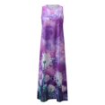 thumbnail image 3 of Robes d'Été pour les Femmes 2022 Femmes Casual Print Robe Col Rond Manches Robe Demi Manches en Mousseline de Soie Châle Cardigan Deux Ensemble, 3 of 8