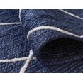 thumbnail image 4 of DecorAvenue Hand Woven Braided Farmhouse Jute Area Rug Navy Blue Color 2'6" ft x 6 ft, 4 of 6