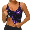 thumbnail image 3 of Pofeuu Galaxy Lightning Print Sports Bra for Women Sexy Vest Yoga Running Gym Fitness Crop Bras Tops-Medium, 3 of 8