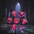 thumbnail image 3 of Mini Planet Rpg 7 Uds Dnd Sharp Edge Mtg juego de dados poliédricos de mazmorras y dragones hechos a mano de resina con revestimiento de brillo, 3 of 5