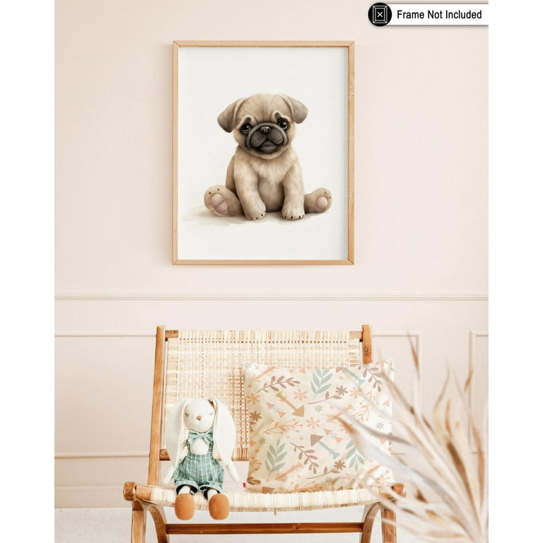 Pug photo frame clearance