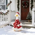 thumbnail image 7 of AZXY Christmas Porch Goose Outfit, 23" Fade‑Proof Wear for Porch Goose, Goose Clothes for Cement Goose, Goose Clothing for Goose Statue,Winter Xmas Decor for Yard Lawn Front Porch Patio Garden, 7 of 7