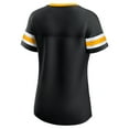 thumbnail image 3 of Women's-Fanatics  Black Pittsburgh Steelers Lace-Up Bling T-Shirt, 3 of 3