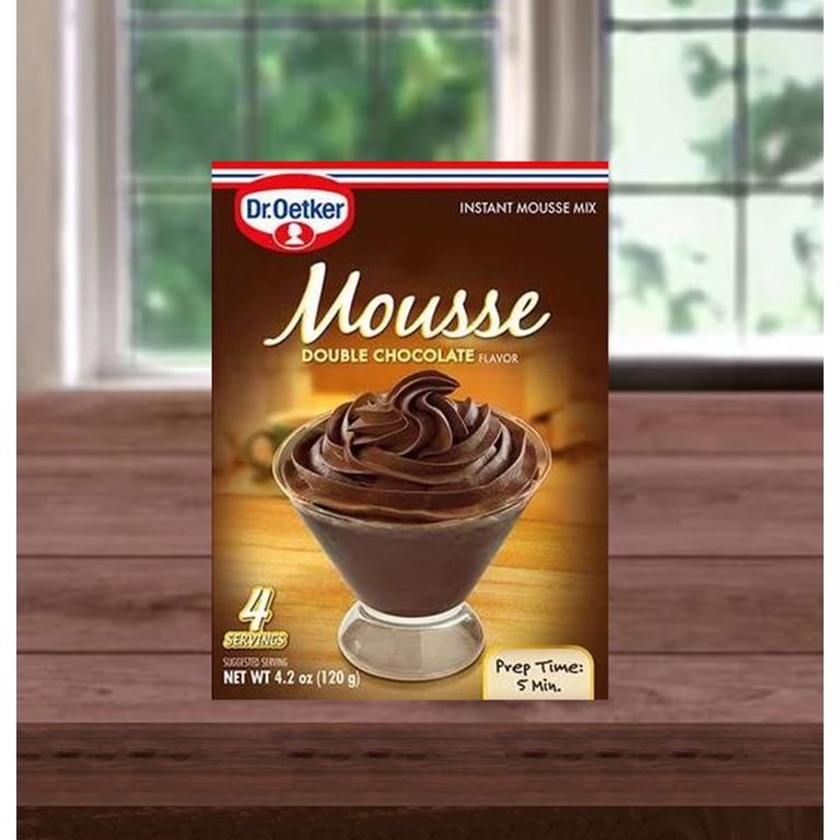 Dr. Oetker Double Chocolate Mousse Supreme Instant Mix, 4.2 Oz. X