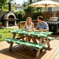 thumbnail image 6 of Botanical Print 3 Piece Picnic Tablecloth Set, Elastic Edge Fits Standard Tables, Spill Proof Polyester Fabric, Ideal for Patio Deck Party, Foldable Storage Sack, Nice Gift for Nature Lover, 6 of 6