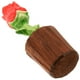 thumbnail image 5 of Rosa de madera romántica tallada a mano, flor artificial, rosa de madera, adorno eterno., 5 of 8