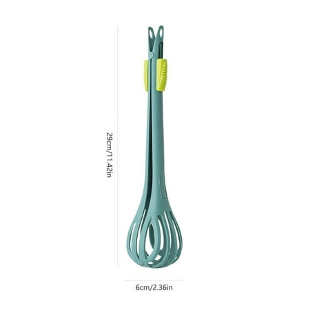 

1pcs Multifunctional Egg Beater Nylon Food Tongs Manual Egg Whisk Pasta Spaghetti Spoon Kitchen Gadget Mixer Creative Salad Tool