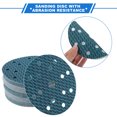 thumbnail image 3 of 50pcs Sanding Discs 6 Inch 15 Hole 60 Grit Hook and Loop Sandpaper Universal for Automotive Repair Blue, 3 of 7