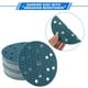 thumbnail image 3 of 50 piezas de discos de lijado de 6 pulgadas con 15 agujeros, papel de lija de 60 granos, universal para reparación automotriz, azul, 3 of 7