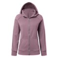 thumbnail image 4 of Womens Zip Up Hoodies Fleece Soft Y2k Solid Color Long Sleeve Thumb Hole Jackets with Pockets Fall Winter Comfy Warm Tops, 4 of 6