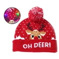 thumbnail image 4 of Qarigey Sombrero de decoración Sombrero LED para vacaciones de adultos Gorra de dibujos animados Sombrero de Navidad, Animal de Navidad Type2 NO2, 4 of 6