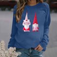 thumbnail image 1 of Qiopertar Mode Femmes Imprimé Col Rond Pull Tops Manches Longues Blouse Confortable Chandail en Molleton Offres de la Semaine Liquidation Moins de 5$ jusqu'à 90 % de Réduction, 1 of 4