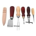 thumbnail image 1 of Graflsoa 6-Piece Leather Crafting Tool Kit with Ergonomic Handles for Sewing and Leatherwork, 1 of 7