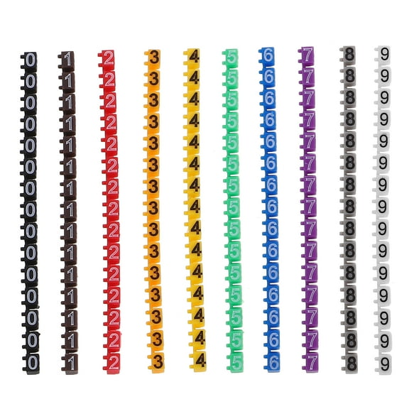 unbranded 150 Pcs Label Maker Machine with Tape Wire Number