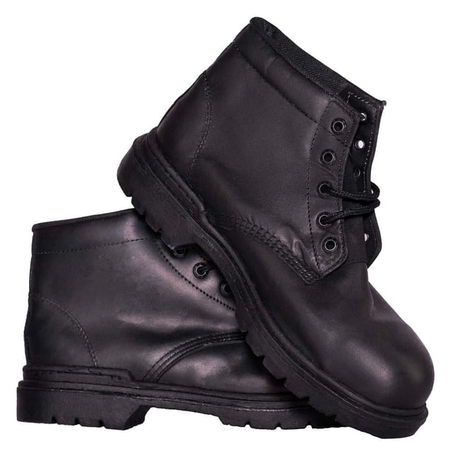 Botas La Asunción Industrial Borcegui con Casco de Acero Negras