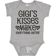 thumbnail image 3 of Inktastic Gigi Kisses Make Everything Better Boys or Girls Baby Bodysuit, 3 of 5