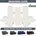 thumbnail image 5 of TAOCOCO Non-Slip Waterproof Recliner Sofa Covers, Washable Split Sofa Slipcovers for Reclining 3 Seater Couch, Recliner Sofa Cover with Side with Pockets Home Furniture Protectors,Dark Gray, 5 of 9