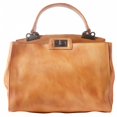 thumbnail image 1 of Peekaboo Womens Leather Handbag, Tan, 1 of 1