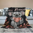 thumbnail image 2 of HENGT Koala Blanket Super Soft Flannel Throw Blanket Just a Girl Who Loves Koalas Blankets for Kids Adults Women Gifts, 2 of 6