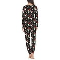 thumbnail image 4 of Renewold 2pcs Matching Family Pajamas Sets Pajama Christmas Theme PJ's Nightwear with Long Pants Snowman Santa Hat Sleepwear Sweatsuit for Women Size S, 4 of 5
