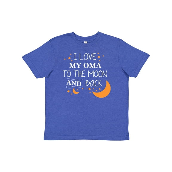Inktastic I Love My Oma To The Moon and Back Youth T-Shirt