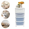 thumbnail image 6 of Gradient Blue PP Plastic 36x36x72cm
4-Storey Storage Cabinet With Wheels Large-Capacity Storage Cabinet, 6 of 11