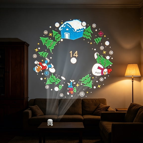 Rechargeable Rotating LED Projector Night Light, Christmas Snowflake Rotating Projection Lamp, Warm Decorative Projector Light for Bedroom Xmas Holiday Indoor Party Wall Ceiling Decor