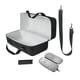 thumbnail image 5 of Bolsa de almacenamiento para altavoz, estuche para altavoz, bolso de hombro para altavoz de viaje, estuche para micrófono, antiarañazos, con asa, Gris interior, 5 of 9