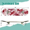 thumbnail image 2 of 31'' Complete Skateboard 7 Layer Canadian Maple Double Kick Deck Skateboards Colorful abstract flower red Skate Board for Beginner Adult Gifts, 2 of 5