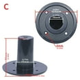 thumbnail image 2 of Universals Speakers Stand Top Hats Poles Mount Bracket For 12/15Inch Cabinets Heavy Duty Black Plastic Construction, 2 of 6