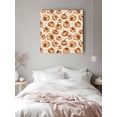 thumbnail image 3 of Canvas Print Wall Art Thanksgiving Orange Pumpkin Fall Watercolor Star Framed Canvas Art Wall Decor Pictures Painting Morden Artwork for Living Room Bedroom, Ready to Hang, 24"x24", 3 of 4